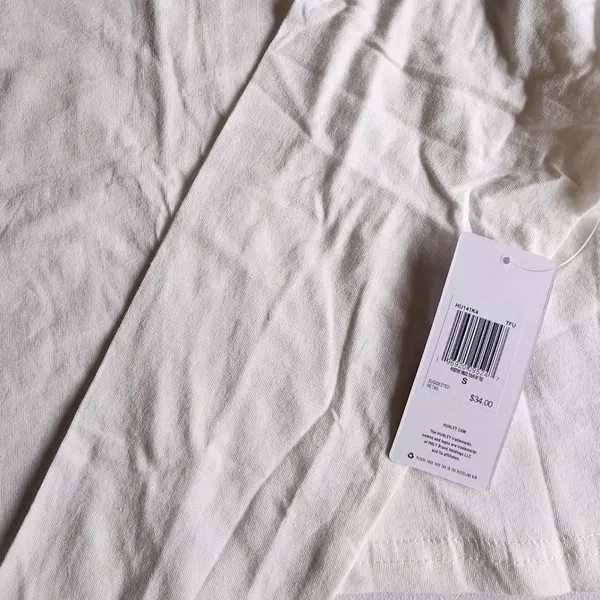 NWT Hurley white and orange surf crop tee - Image 4