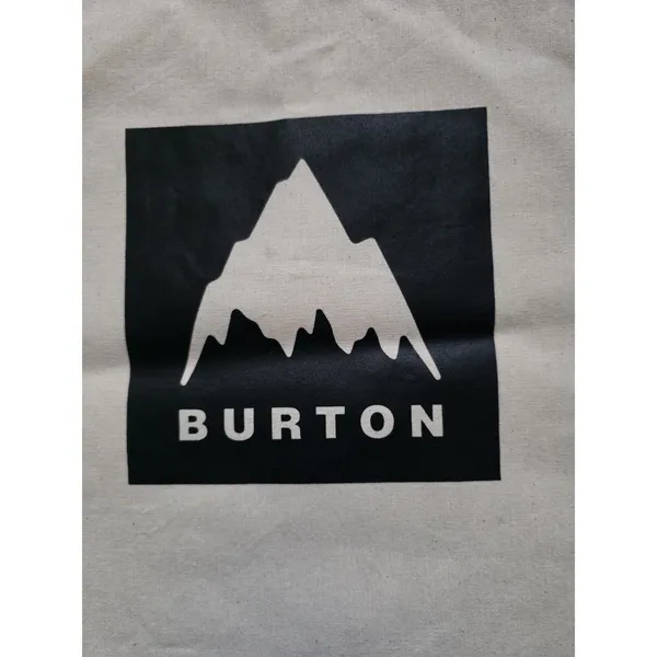 Burton Cotton Reusable Bag Snowboarding Shopper Travel Tote Graphic 14"x14" - Image 4