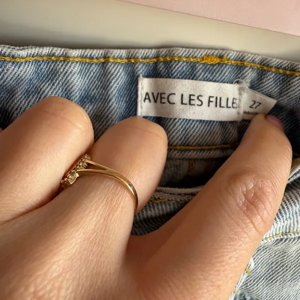 Avec Les Filles Light Blue Denim high rise jeans sz 27 - Image 2