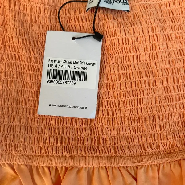 Princess Polly Vibrant Orange Mini Skirt - Image 4