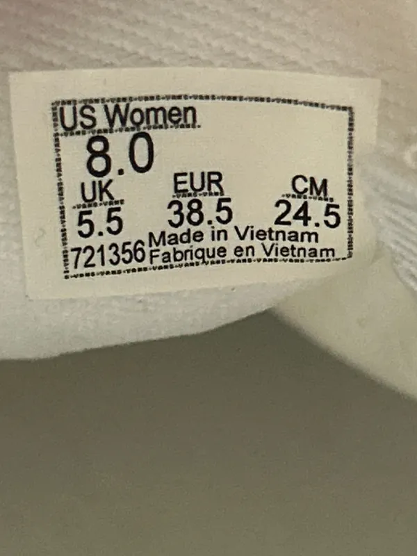 VANS off the wall Asher striped slip on shoes sneakers women’s 8 new - Image 3