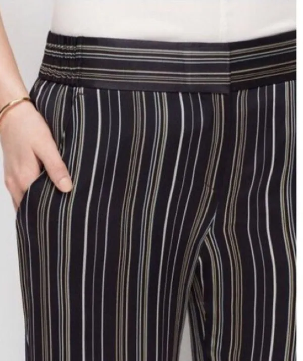 ANN Taylor Blue Fine Stripe Ankle Pants - Image 3