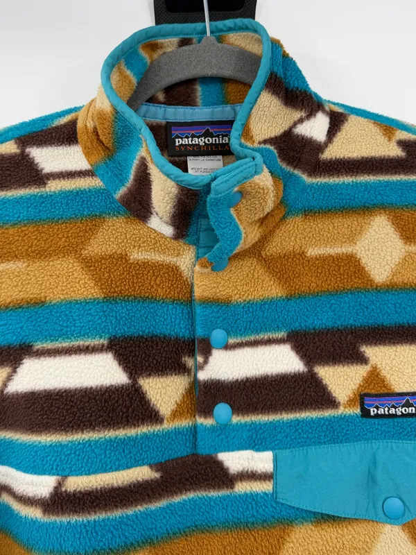Patagonia Synchilla Snap-T Fleece Women S Guatemalan Tango Bear Brown 2014 - Image 4