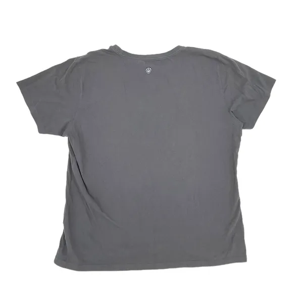 Life Is Good Don't Go Bacon My Heart Grey Cotton T-shirt Tee Women's Size Large - Image 2