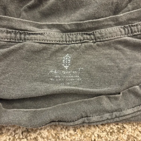 Grey Free People Crop Top  - Image 2