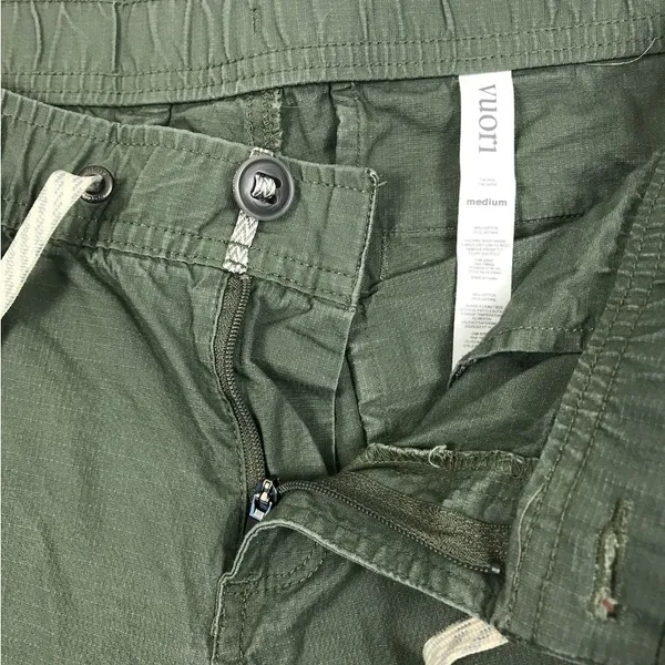 VUORI Ripstop DuraTerra Pant Women M Army Green Outdoor Hiking Travel Light EUC - Image 12