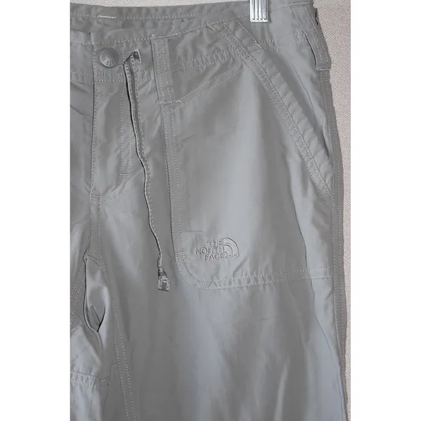 The North Face Hiking Pants Womens 8 Gray Excellent Convertible Roll Up Utility - Image 3