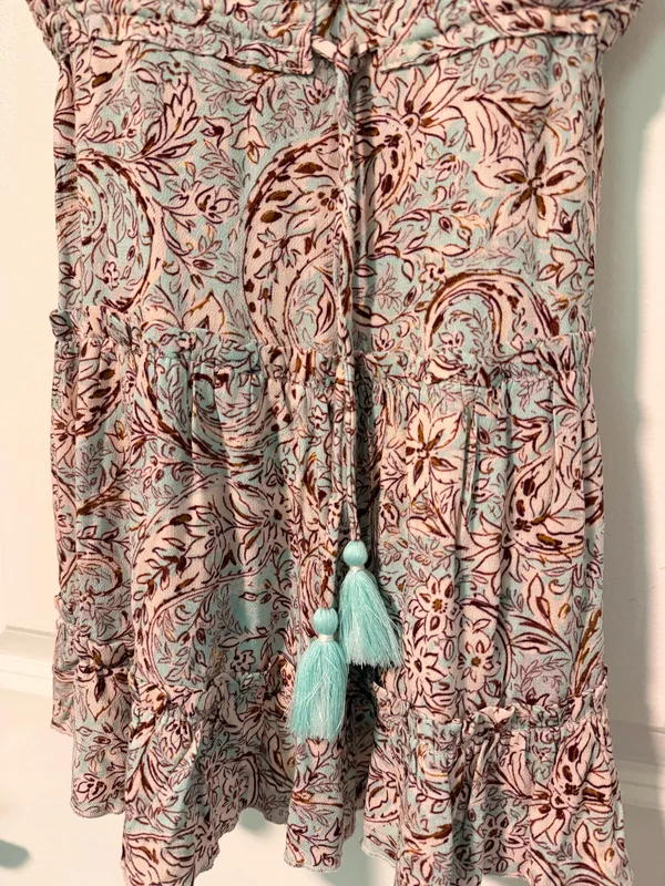 Sky to Moon Sleeve & Backless Paisley-Floral Dress - Image 5