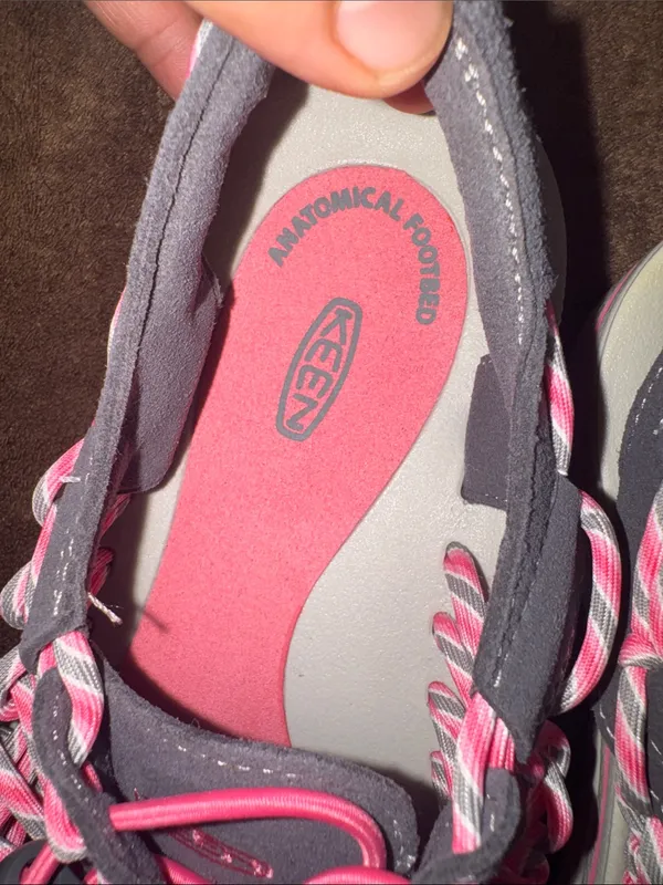 KEEN UNEEK Women's Woven Cord Sandals Grey Pink Size 9 - Image 14