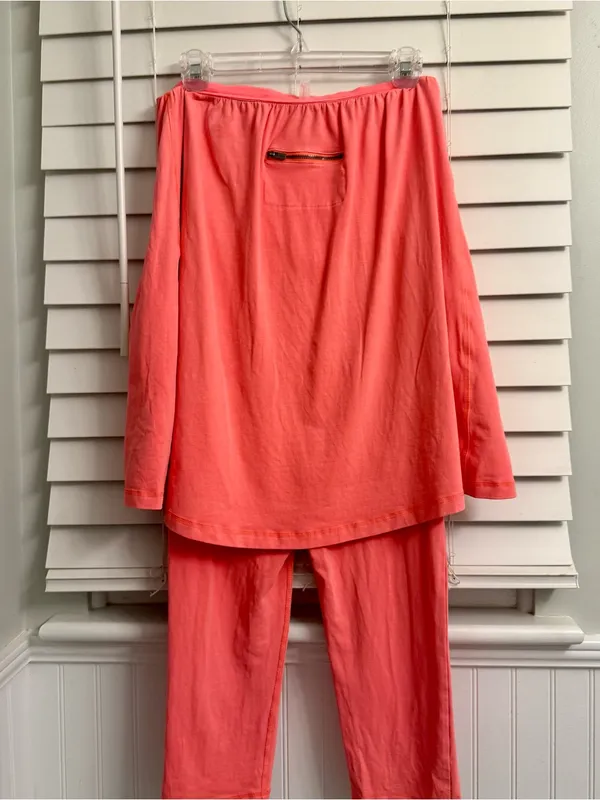 Free People FP Movement Hot Shot Tube Onesie Coral Small - Image 5