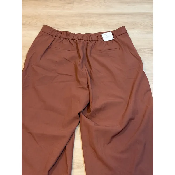 Banana Republic Hayden Wide-Leg Pant Brown 16 Womens High Rise NEW - Image 12