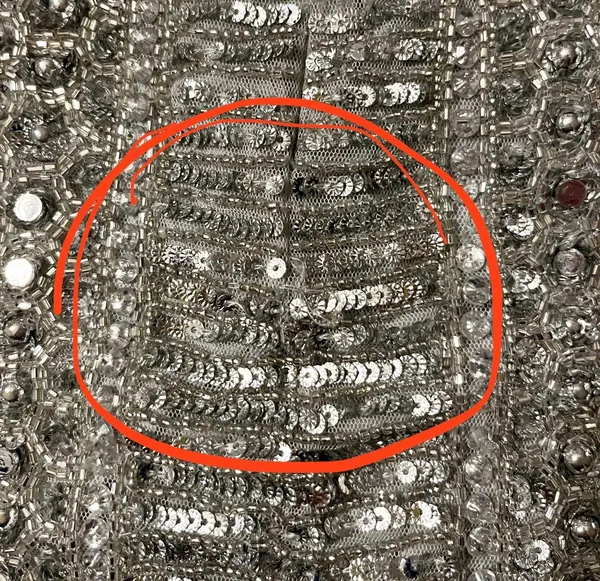Sherri Hill Silver Sequin Dress - Image 8