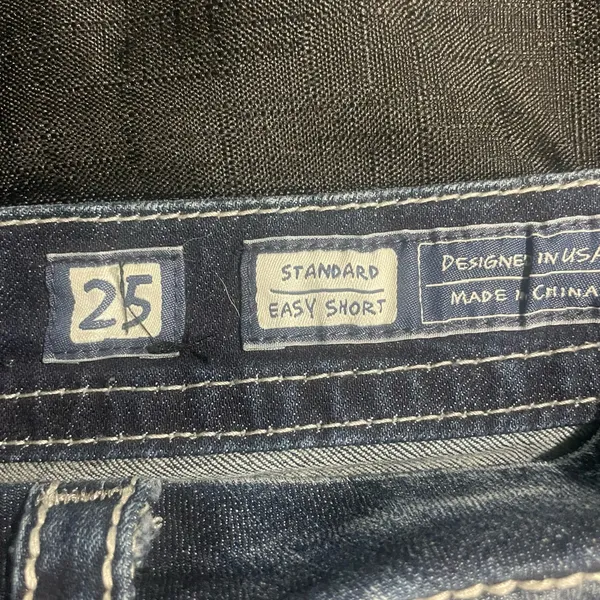 Miss Me Blue Jean Shorts with Distressed Wash - Image 3
