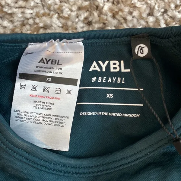 AYBL Balance V2 Seamless Long Sleeve Crop Top - Forest Green in XS - Image 7