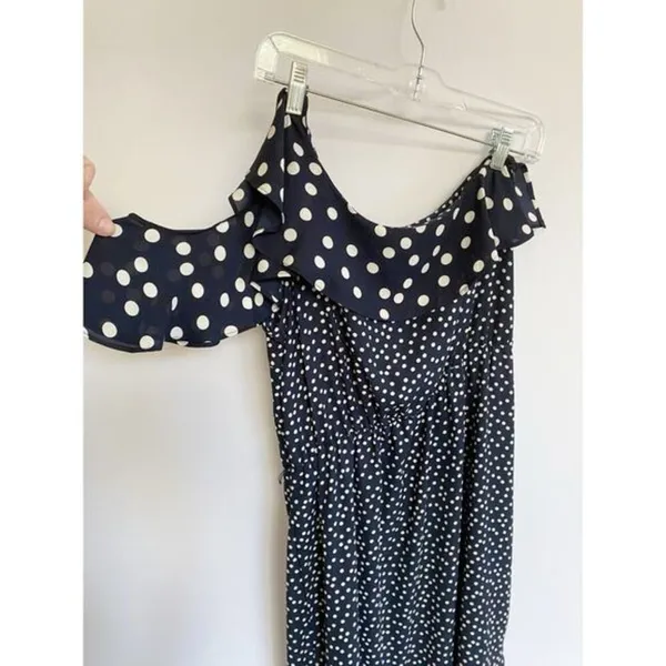A NEW DAY Women's Polka Dot One Shoulder Midi Dress - L‎ - Image 7
