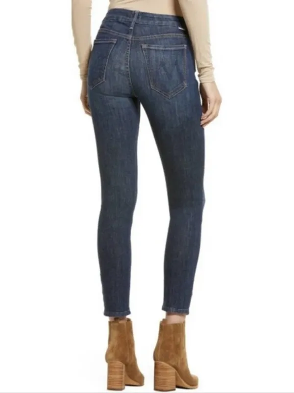 Mother Denim Women’s The Looker Switch It Up Dark Wash Crop Skinny Jeans Size 28 - Image 8