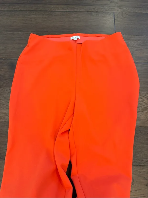 Loft Orange Wide Leg Pull On Pangs Size Medium - C67-058 - Image 2