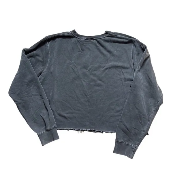 Phenomenal Black Lives Matter Embroidered Sweatshirt Gray Medium Cropped - Image 3