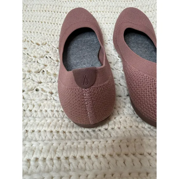 ALLBIRDS Women's Size 8 Tree Breezers Ballet Flats Dusty Rose Pink Wool Comfort - Image 5