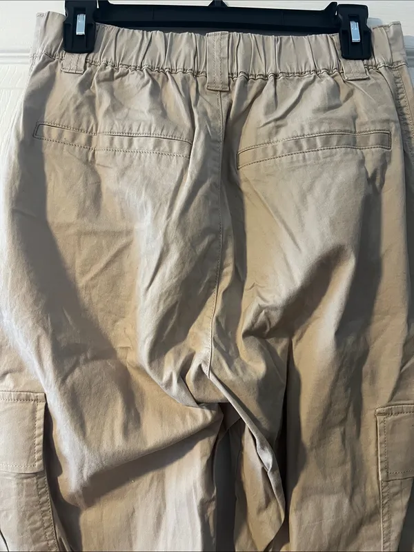 Garage Women’s Beige Cargo Pants - Lightweight Utility Trousers - Image 5