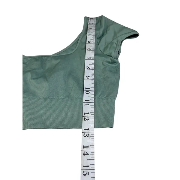 NVGTN Womens Seamless Short Sleeve Crop Top Sage‎ Green Medium Scoop Neck Active - Image 7