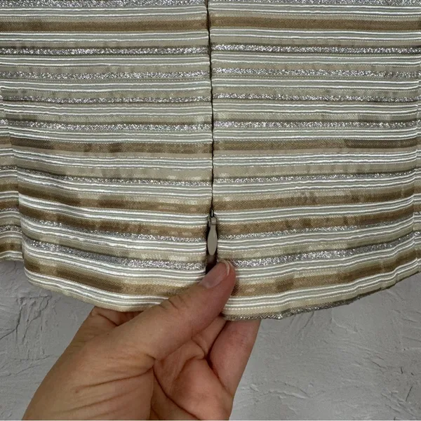Xscape Gold Striped Blazer Jacket With Shell Womens 14 Set Formal Dressy - Image 11