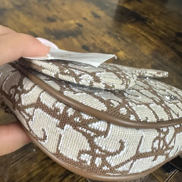 Dior X Cactus Jack Belt Bag Small Brown Canvas Leather Monogram Fanny Pack Italy - Image 15