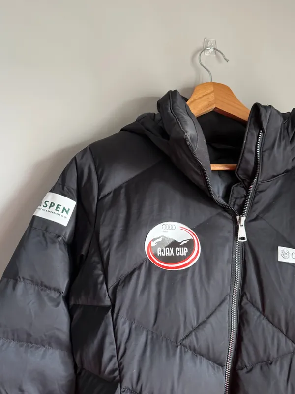 KJUS x Audi Ajax Cup Aspen AVSC Team Issued Ski Jacket Gorsuch Black Down Puffer - Image 9
