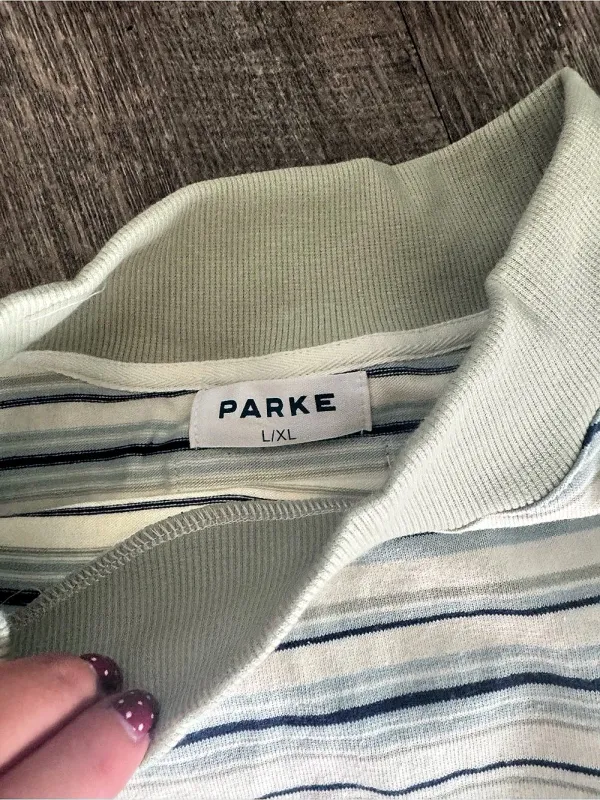 NWT Parke Striped Mockneck Pullover - Image 5