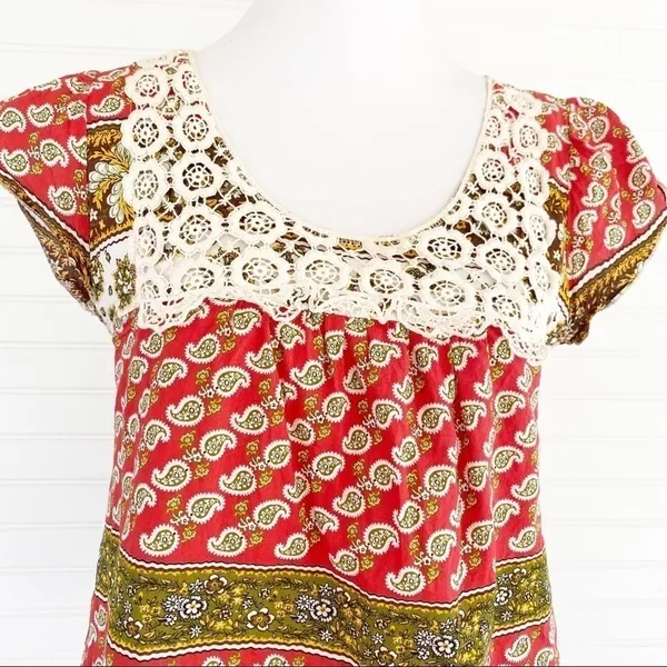 Bohemian Peasant blouse Size Large - Image 6