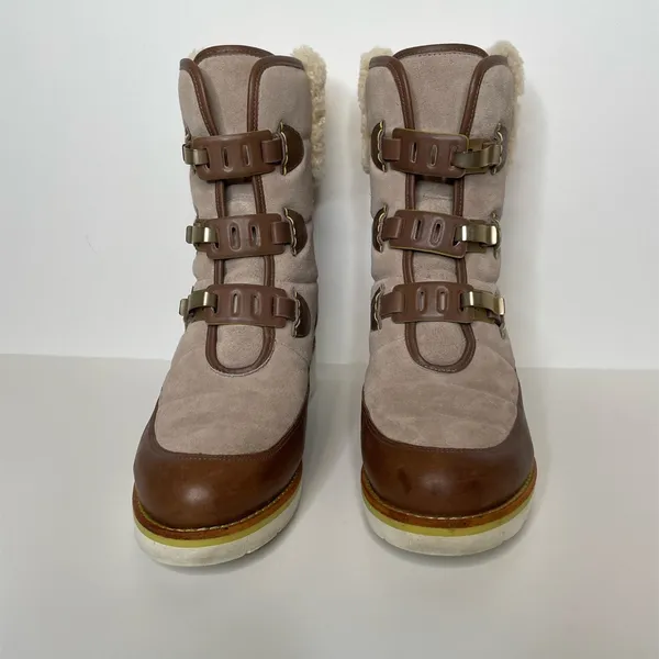 COLE HAAN | Women’s Lania Water Proof Wedge‎ Nike Air Brown Boot - 7.5 $189 - Image 3