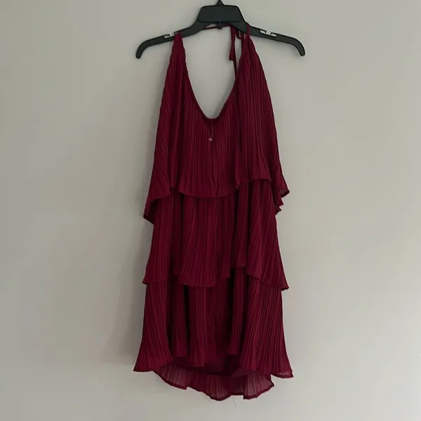 ZESICA Women's 2024 Summer Sleeveless Halter Tiered Layered Chiffon - Image 4