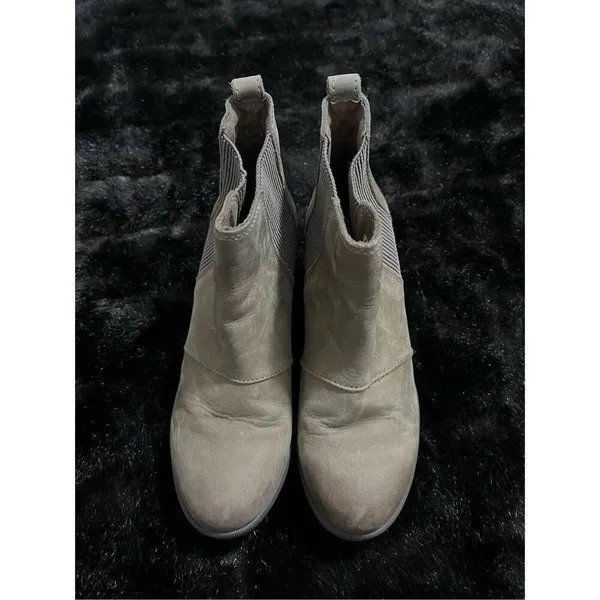 Sorel Womens Joan of Arctic Wedge Ii Chelsea Leather Almond Toe Size 7.5 - Image 2