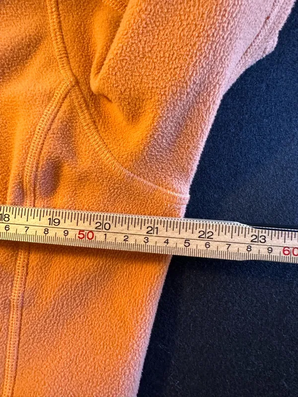 Patagonia Fleece Pullover Size L Orange 1/4 Zip Lightweight Synchilla - Image 8