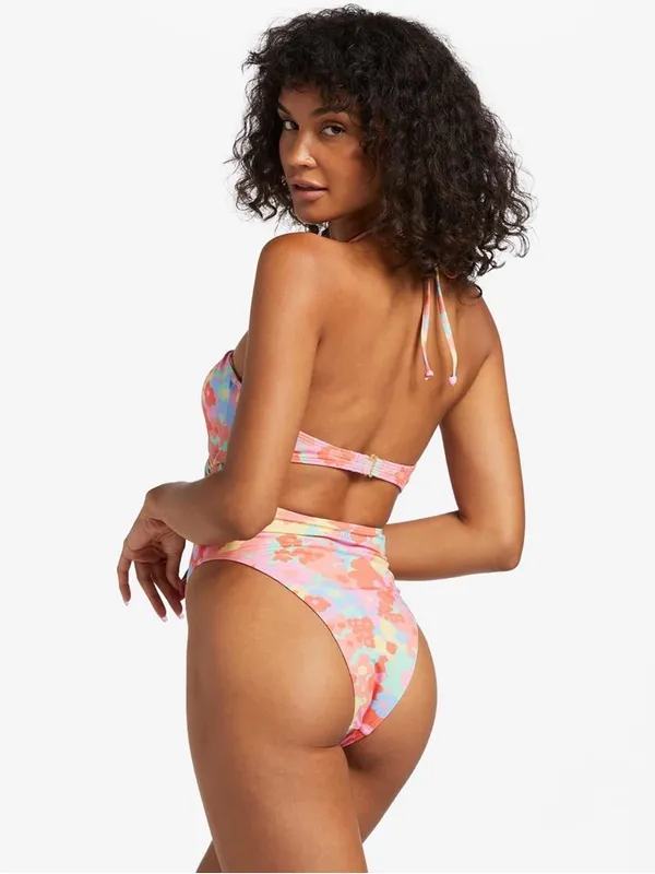 Billabong Coast Is Clear One Piece swimsuit in a multi-colored floral print L - Image 4