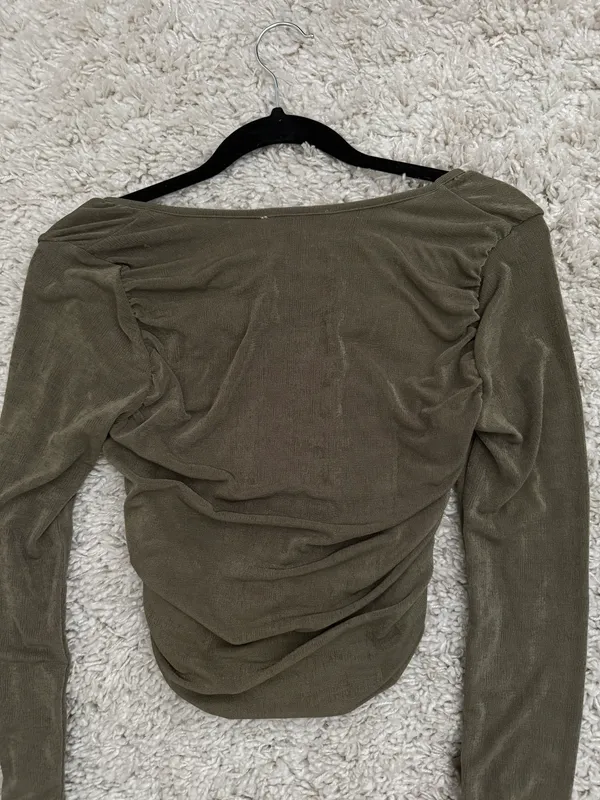 Glassons Olive Green Long Sleeve Top New With Tags - Image 4