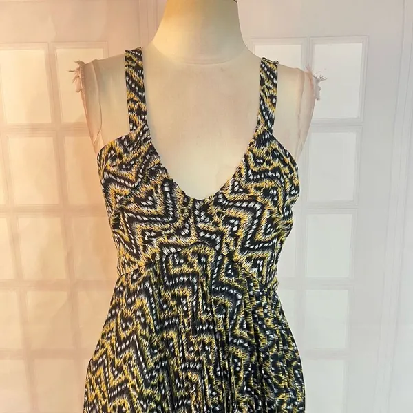 ALC Frank Multicolor Kendall Silk Sleeveless Asymmetrical Lined Sundress Size 8 - Image 5