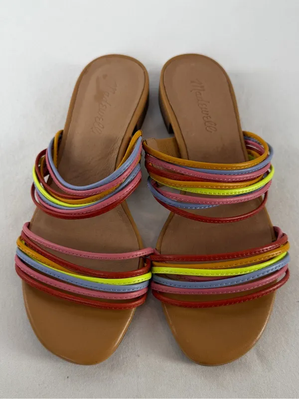 Madewell The Meg Leather‎ Slide Strappy Sandal in Multi Size 6.5 - Image 2