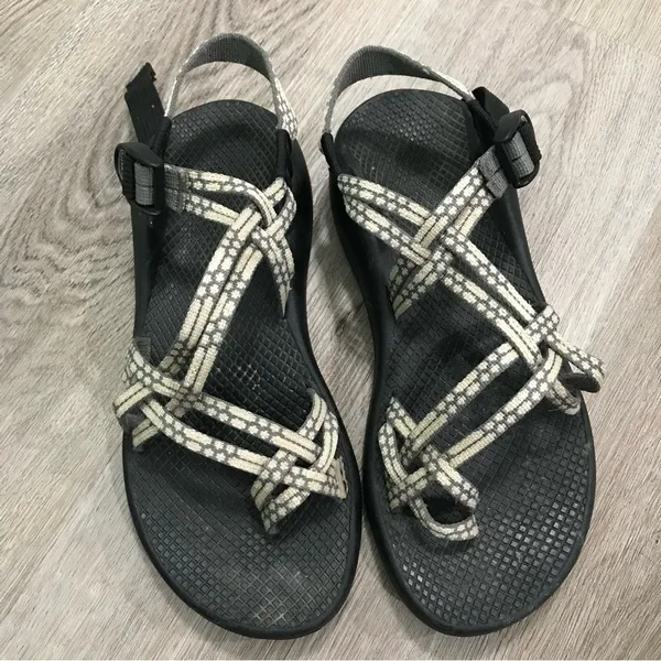 Chacos Womens Zx/2 Sandals Yampa Light Beam Gray Cream Pattern Hiking Outdoor 10 - Image 3