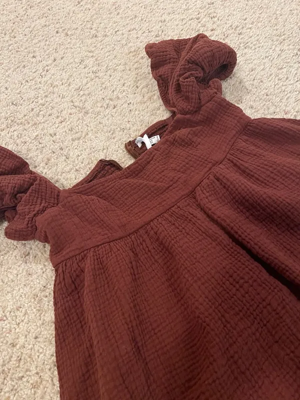 Deep brown princess Polly Lorna romper size 4 #134 - Image 3