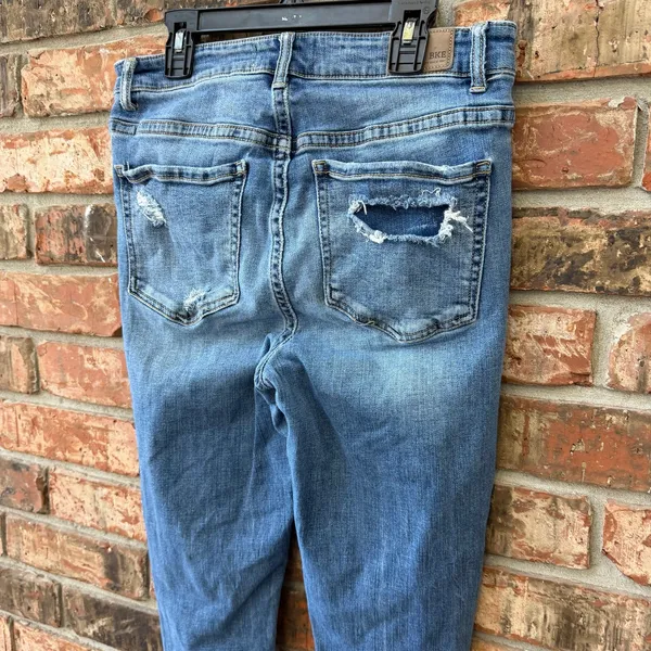 BKE Parker Skinny Jeans SIZE 28 Distressed Ankle Skinny High Rise Buckle Denim - Image 8
