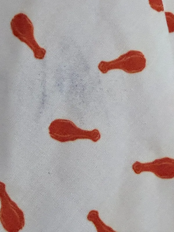 Hooters medium button up shirt sleeve chicken leg print - Image 7
