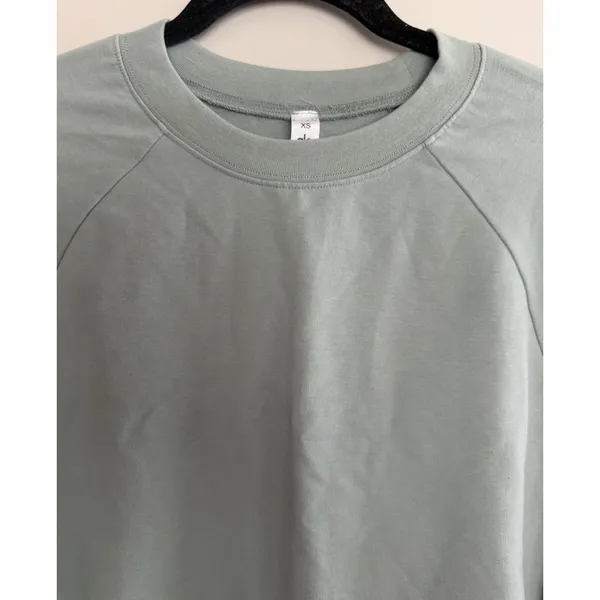Alo Yoga Double Take Pullover Sweatshirt Green Women's Size XS - Image 3