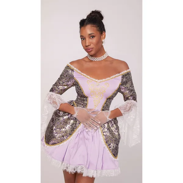 NEW Yandy Bridgerton Regency Queen Dress Costume Size Small - Image 8
