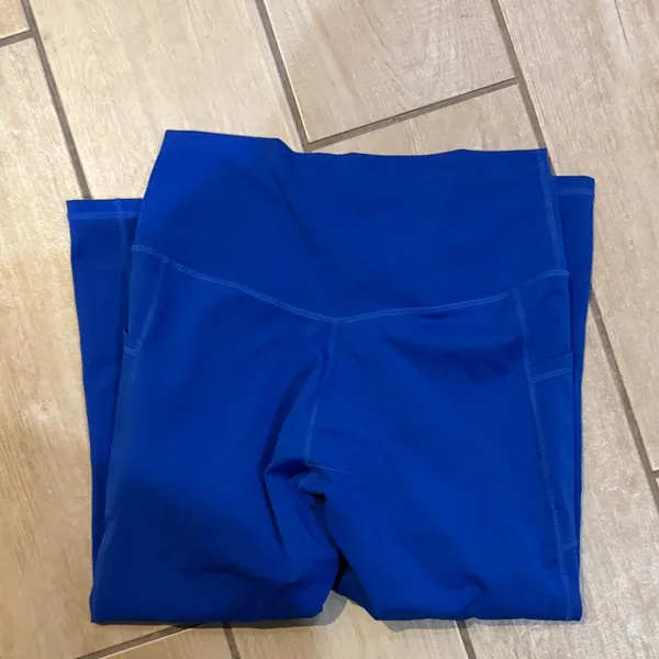 Colorfulkoala Vibrant Blue Women's Leggings / H104 - Image 3