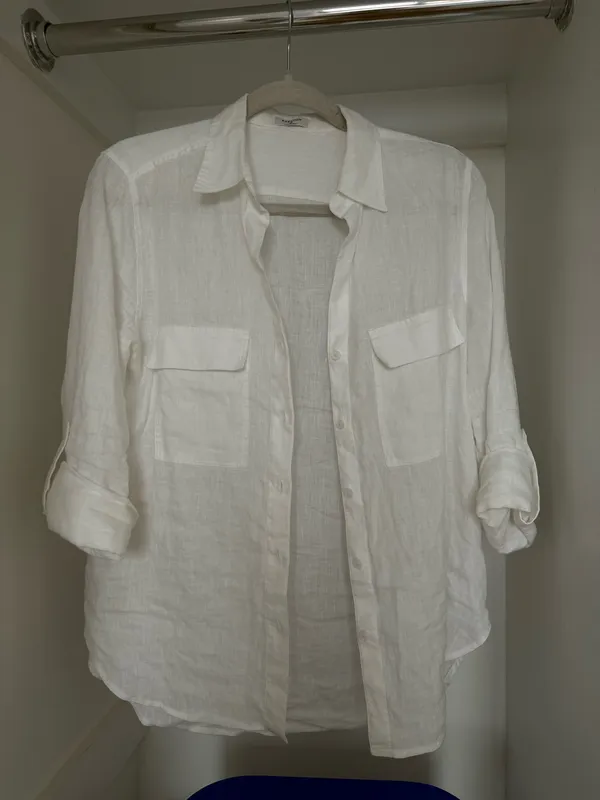 Aritzia Utility Shirt Linen - Image 5