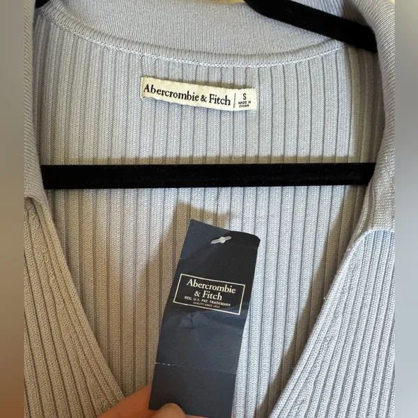 NWT Abercrombie Polo Elevated Knit Mini Dress, Small‎ - Image 2