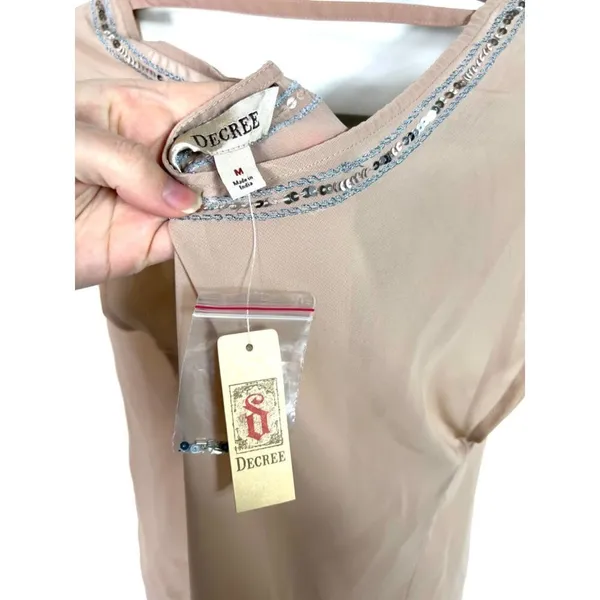 Decree‎ sequin sheer blouse NWT - Image 6