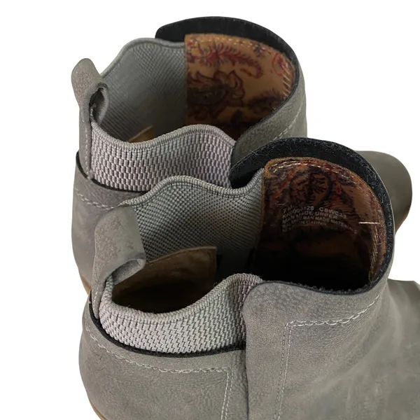 Korks 7M Gray Heeled Ankle Boots Comfy Elastic Panel Block Heel Booties‎ Size 7 - Image 12