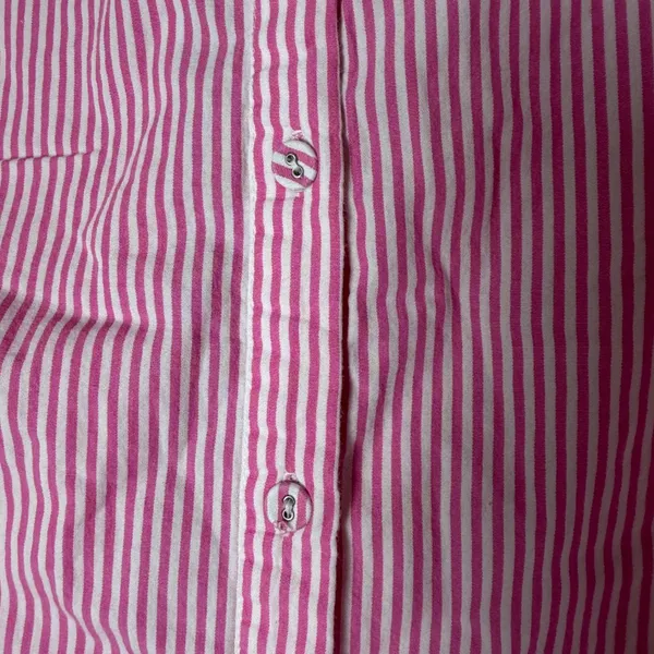 PRINCESS POLLY Pink Striped 2 Piece Set Boxer Shorts & Button Up Size 2 Small - Image 7